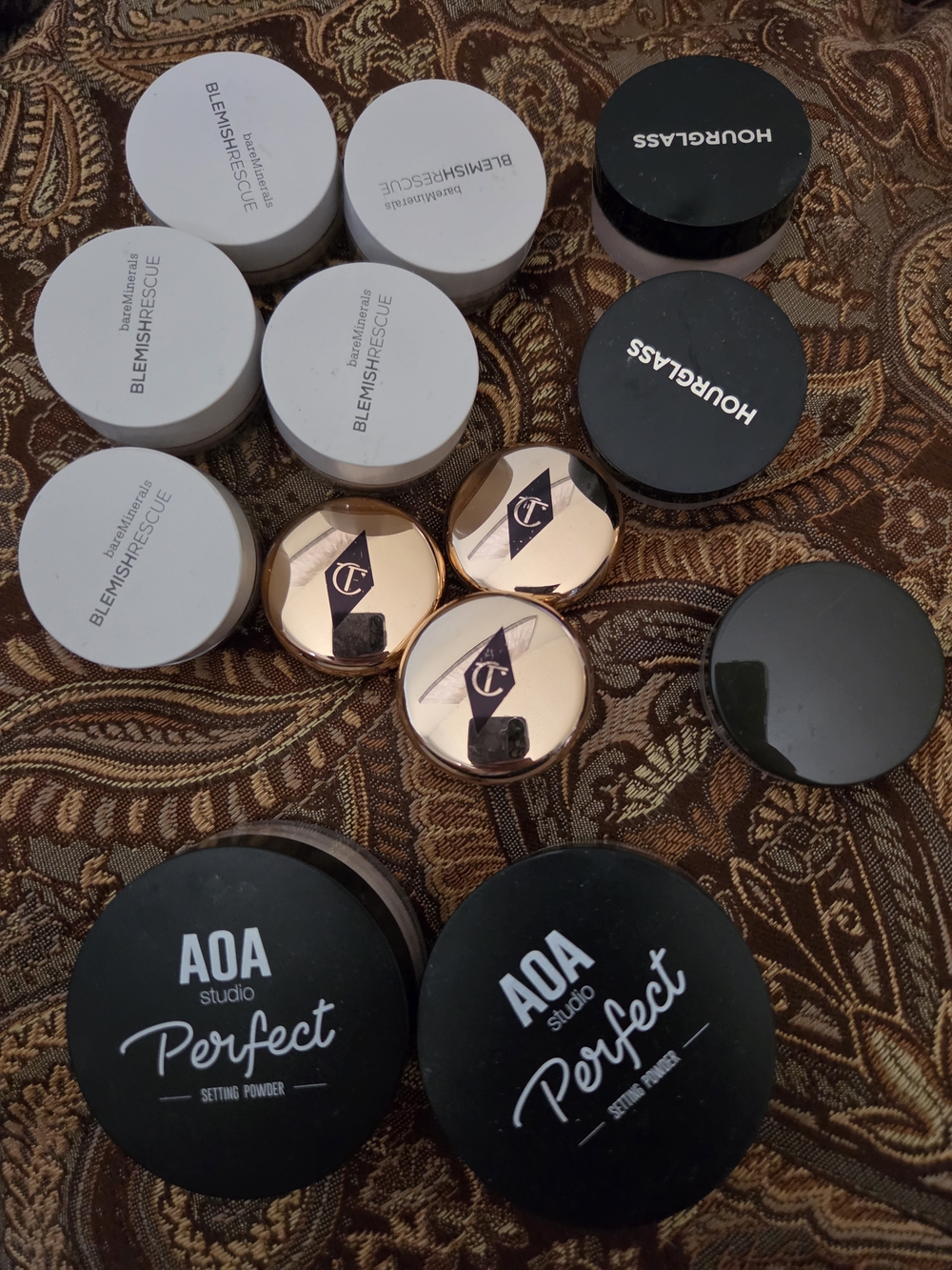 Assorted Cosmetic Setting Powders